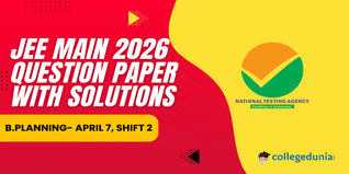 JEE Mains 2026 April 7 Shift 2 B.Planning Question Paper with Solutions PDF